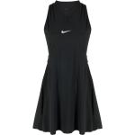Vestidos negros de poliester sin mangas sin mangas con logo Nike Swoosh para mujer 