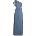 Vestidos azules de poliester de fiesta rebajados con tirantes finos fruncido talla 3XL para mujer 