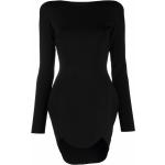 Vestidos negros de viscosa de manga larga rebajados manga larga con cuello redondo de punto Dsquared2 talla M para mujer 