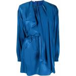 Vestidos azules de viscosa de manga larga manga larga con cuello redondo STELLA McCARTNEY con lazo talla L para mujer 