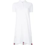 Vestidos polos blancos de algodón rebajados con rayas Thom Browne talla XL para mujer 