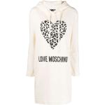 Vestidos de algodón con capucha rebajados manga larga con logo MOSCHINO Love Moschino talla XL para mujer 
