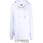 Sudaderas blancas de algodón con capucha rebajadas manga larga Philipp Plein talla XL para mujer 