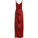 Vestidos rojos de encaje de leopardo rebajados por el tobillo leopardo Dolce & Gabbana fruncido talla 3XL para mujer 