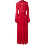 Vestidos largos rojos de seda maxi Amir Slama con lazo para mujer 