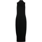 Vestidos negros de viscosa sin mangas rebajados maxi sin mangas Armani Giorgio Armani talla XL para mujer 