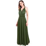 Vestidos verdes de cóctel de primavera Dama de honor maxi con cuello halter formales talla M para mujer 