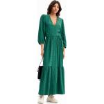Vestidos largos verdes de poliester tallas grandes maxi tres cuartos Desigual talla XXL de materiales sostenibles para mujer 