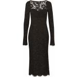 Vestidos negros de algodón de manga larga manga larga de encaje Dolce & Gabbana talla 3XL para mujer 