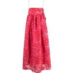 Vestidos rojos de poliester estilo imperio tallas grandes con tirantes finos media pierna con escote cuadrado floreados talla 3XL para mujer 