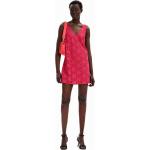 Vestidos cortos rojos de poliester mini de encaje Desigual Encaje talla L de materiales sostenibles para mujer 