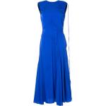 Vestidos azules de seda de fiesta rebajados con escote asimétrico Ellery talla XS para mujer 