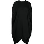 Vestidos negros de poliester de manga corta rebajados tallas grandes por la rodilla manga corta con escote asimétrico Comme des Garçons talla M para mujer 