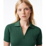 Vestidos polos verdes de poliester de punto Lacoste talla XL para mujer 