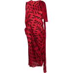 Vestidos rojos de seda sin mangas rebajados tallas grandes sin mangas Maison Martin Margiela fruncido talla XL para mujer 
