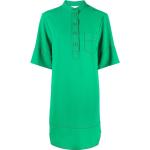 Vestidos verdes de poliester de manga corta rebajados manga corta con cuello alto Chloé See by Chloé talla XL para mujer 