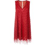 Vestidos rectos rojos de seda rebajados sin mangas Armani Emporio Armani talla L para mujer 