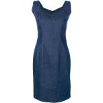 Vestidos azul marino de algodón sin mangas sin mangas con escote V vintage John Galliano talla L para mujer 