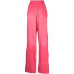 Pantalones rosas de algodón de chándal rebajados vintage con logo Vetements talla M para mujer 