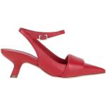 Zapatos rojos de cuero de tacón con hebilla Vic Matie talla 39 para mujer 