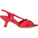 Sandalias rojas de cuero de tiras rebajadas talla 38 para mujer 
