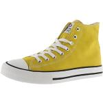 Sneakers altas amarillos de lona informales Victoria talla 22 para mujer 