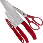 Juegos de cuchillos rojos Victorinox en pack de 4 piezas 