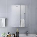 vidaXL Armario de espejo de baño MDF blanco 60x15x75 cm