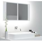 Armarios blancos de baño con luz contemporáneo vidaXL 