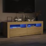 vidaXL Armario TV con luces LED roble Sonoma 120x35x40 cm