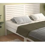 vidaXL Cabecero de cama madera maciza de pino blanco 146x4x100 cm