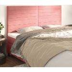 Cabecero de cama 120 cm de terciopelo rosa - MOANA