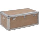 vidaXL Set de 2 cajas de almacenaje de madera maciza reciclada