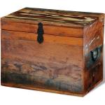 Cajas marrones de madera reciclada de almacenamiento vintage vidaXL de materiales sostenibles 