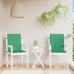 Cojines verdes de tela para silla vidaXL 