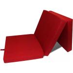 vidaXL Colchón de espuma plegable en tres partes rojo 190x70x9 cm