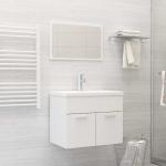Armarios blancos de madera de baño modernos vidaXL 