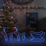 Decoración azul árbol de navidad vidaXL 