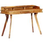 Mesas marrones de madera maciza de oficina vintage vidaXL 