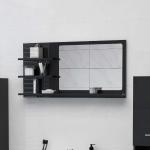 Armarios negros de madera de baño modernos vidaXL de contrachapado 