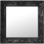 Espejos negros de madera de pared biselados barrocos vidaXL 