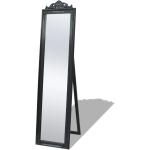 vidaXL Espejo de pie estilo barroco negro 160x40 cm