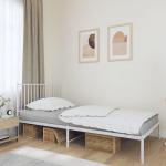 Colchones & camas blancas de metal vidaXL 100x190 