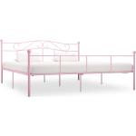 Colchones & camas rosas de metal vidaXL 200x200 