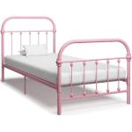 Colchones & camas rosas de metal vidaXL 90x200 