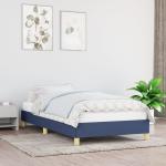vidaXL Estructura de cama de tela azul 90x190 cm