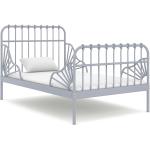 Colchones & camas grises de metal extensibles vidaXL 