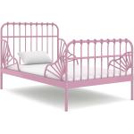 Colchones & camas rosas de metal extensibles vidaXL 