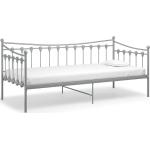 Sofás cama grises de metal rebajados 90x200 