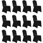 Fundas negras de tela para silla vidaXL 